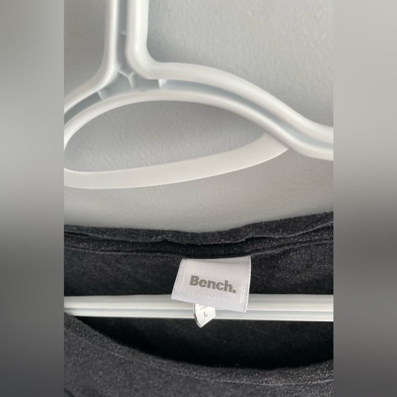 Bench Charcoal Gray Tee with Synched Side Design and Sparkly Logo - Picture 5 of 5